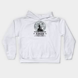 Father And Son Fishing Partners For Life Kids Hoodie